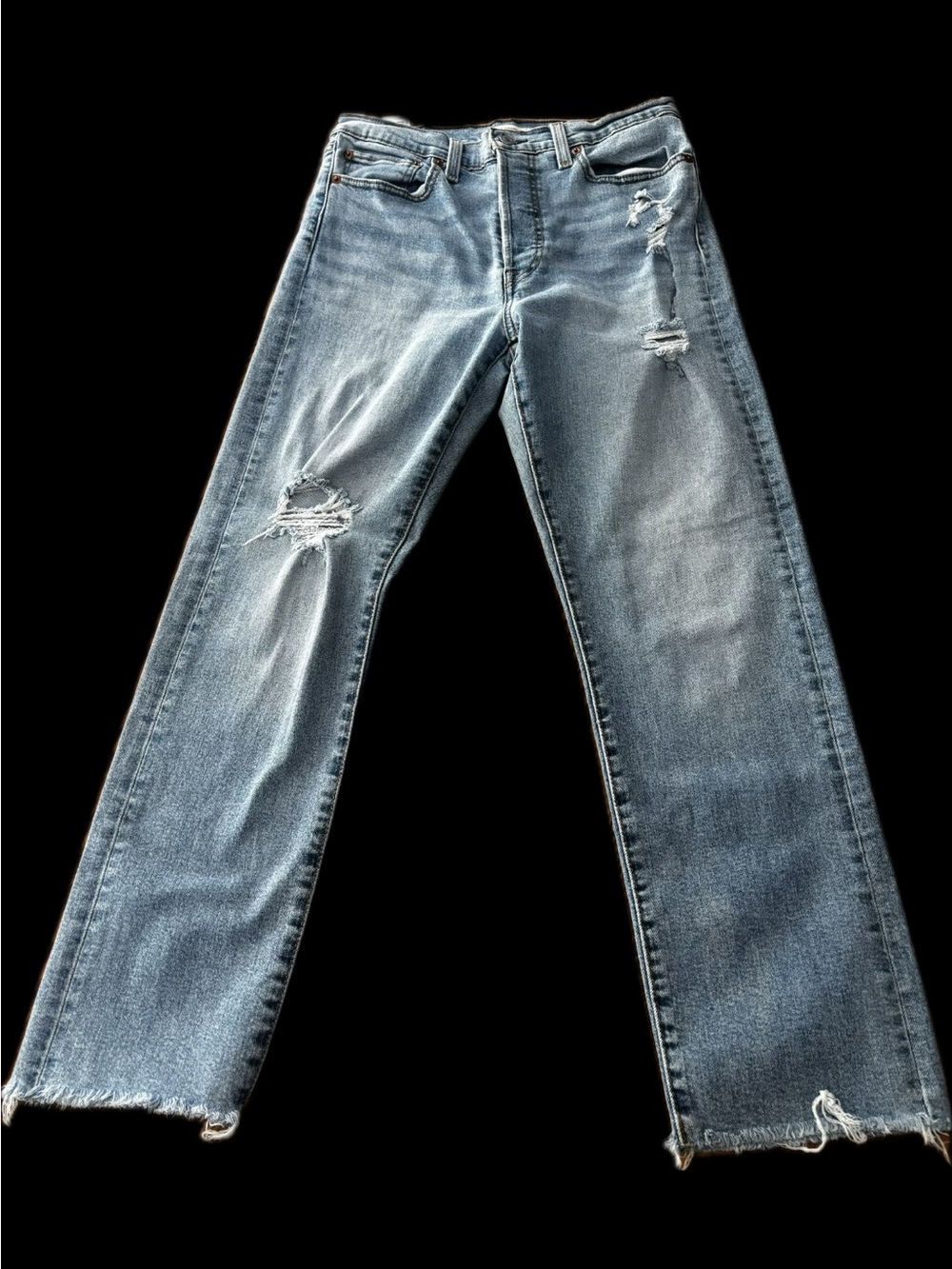 Women’s Distressed Wedgie Straight Fit Levi’s Size 30